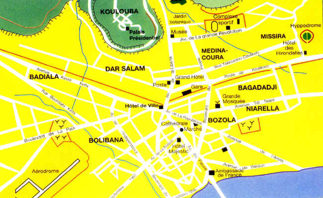 Plan du centre-ville de bamako